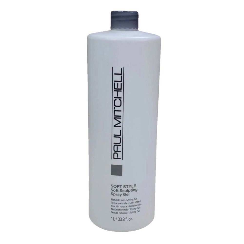1L / 33.8 Fl Oz Paul Mitchell Soft Style Soft Sculpting Spray Gel Natural Hold